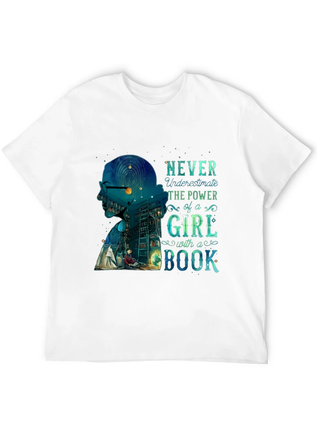 Empowered Girl Bookworm Graphic Tee product image 11