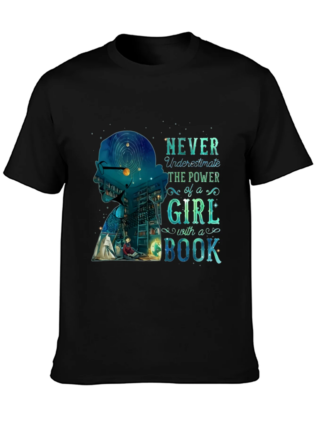 Empowered Girl Bookworm Graphic Tee product image 3