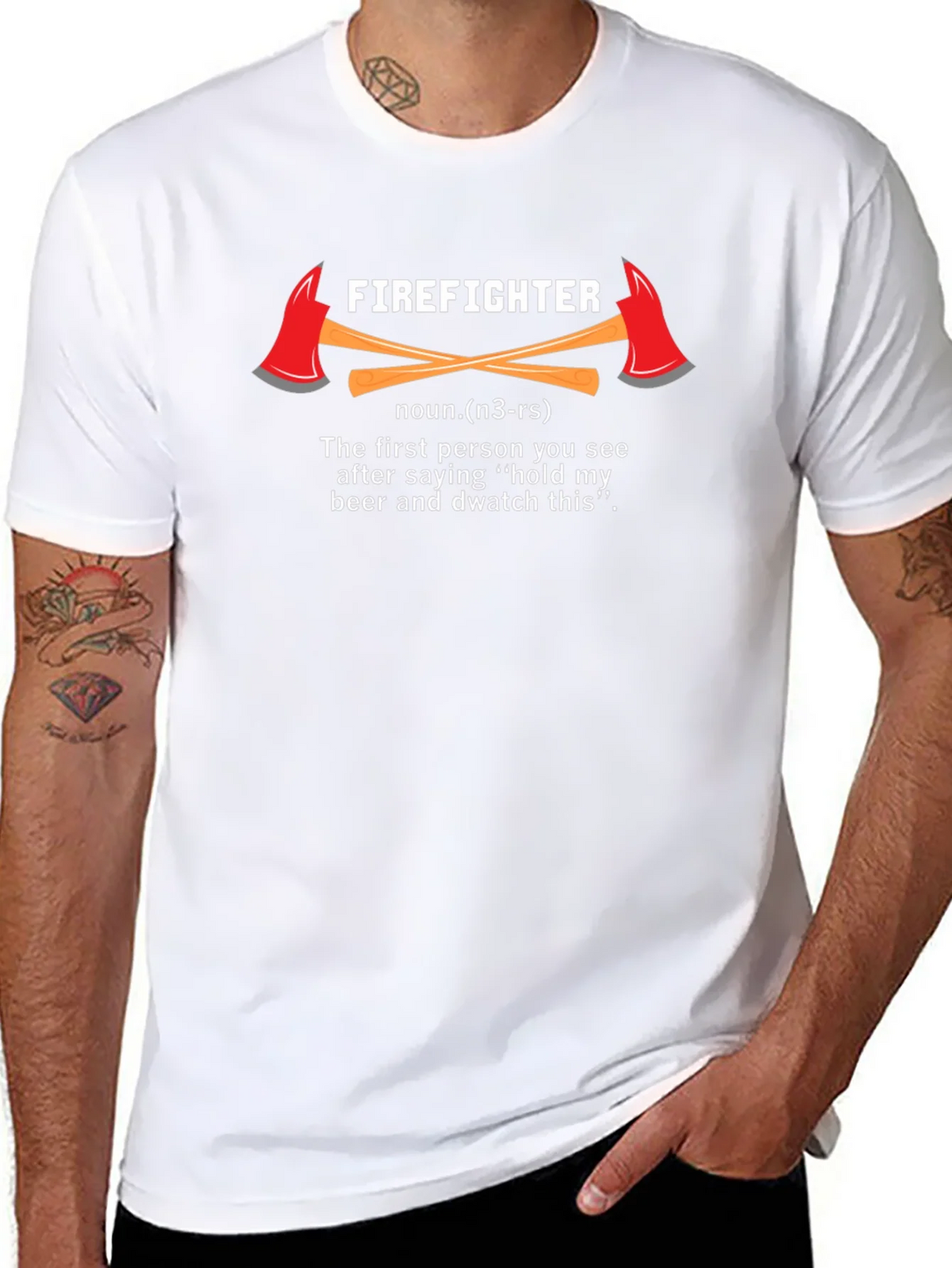 Firefighter Definition T-Shirt - Hold My Beer & Watch This product image 7