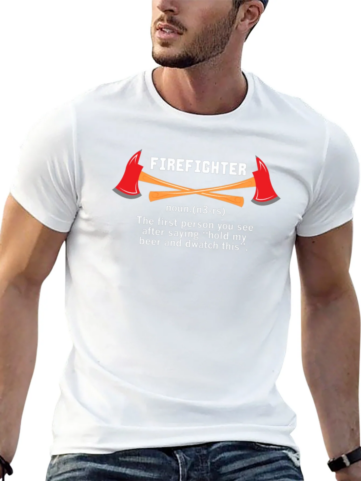 Firefighter Definition T-Shirt - Hold My Beer & Watch This product image 12