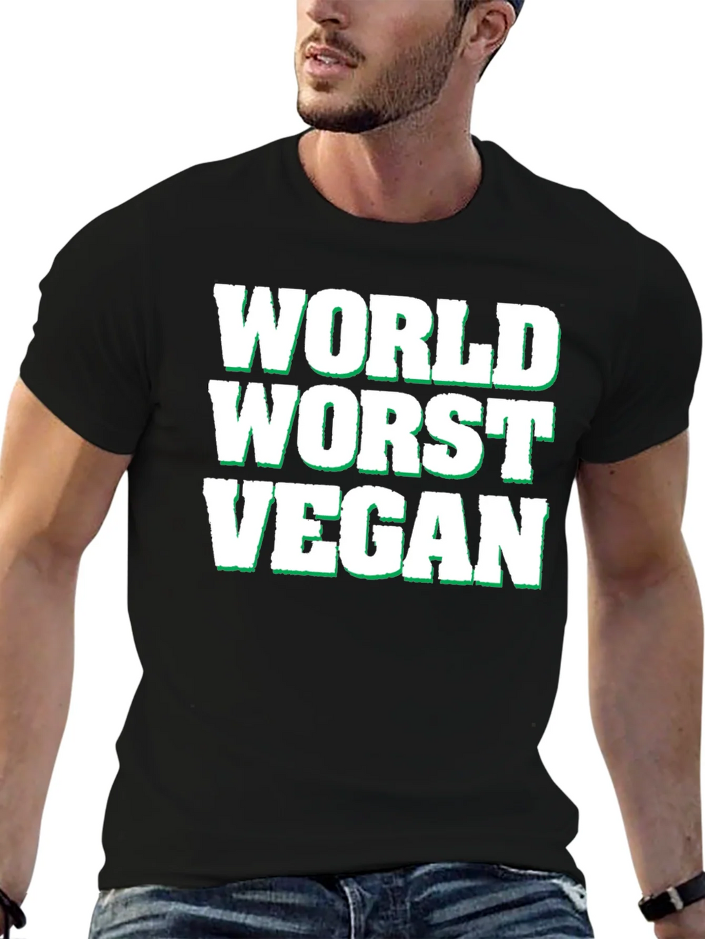 Worlds Worst Vegan T-Shirt - Funny Novelty Tee product image 6