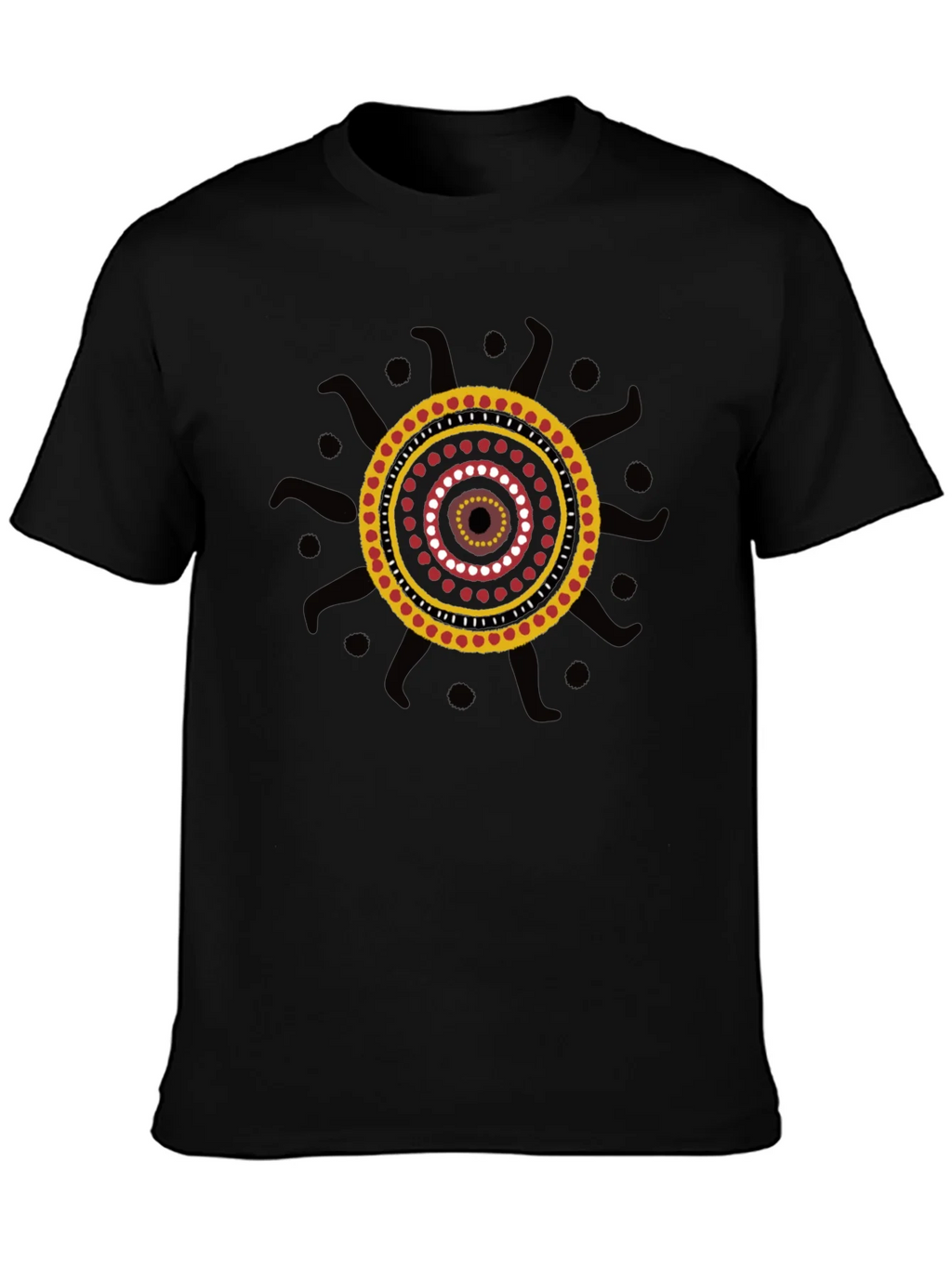Aboriginal Art Black T-Shirt product image 3