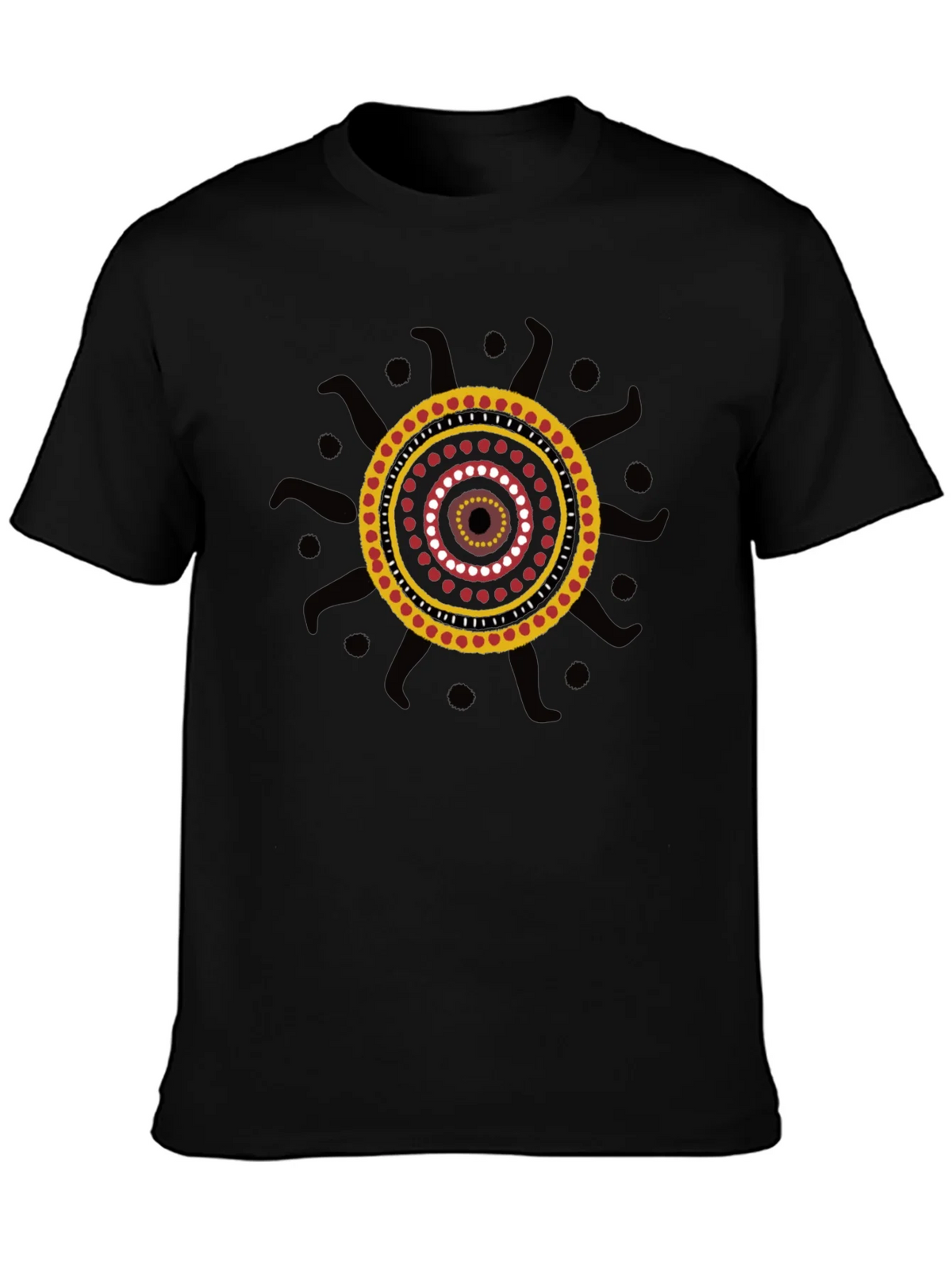 Aboriginal Art Black T-Shirt product image 3