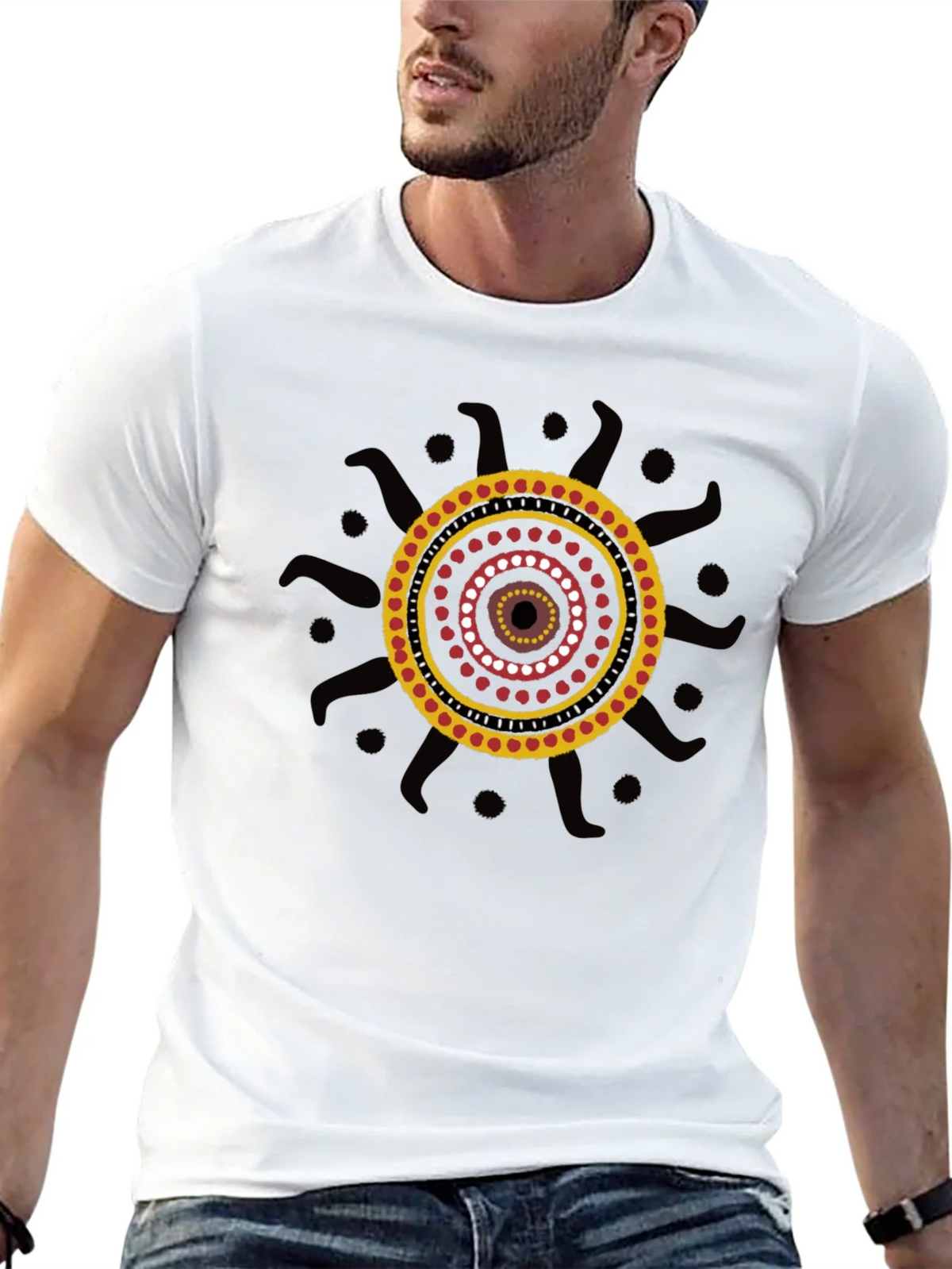 Aboriginal Art Black T-Shirt product image 12