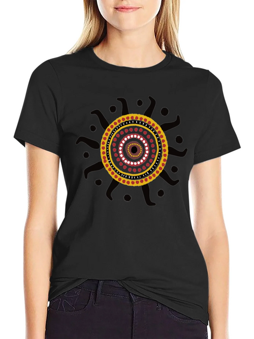 Aboriginal Art Black T-Shirt product image 2
