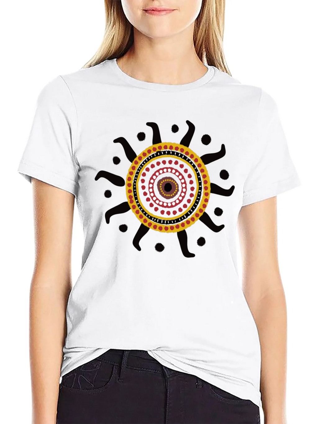 Aboriginal Art Black T-Shirt product image 8