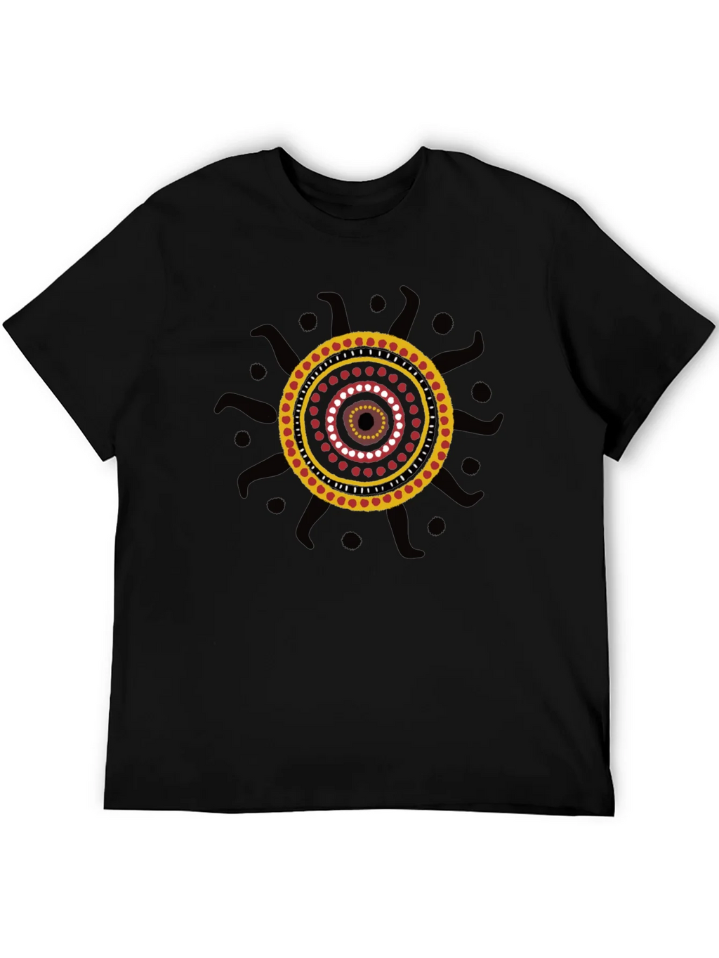Aboriginal Art Black T-Shirt product image 5