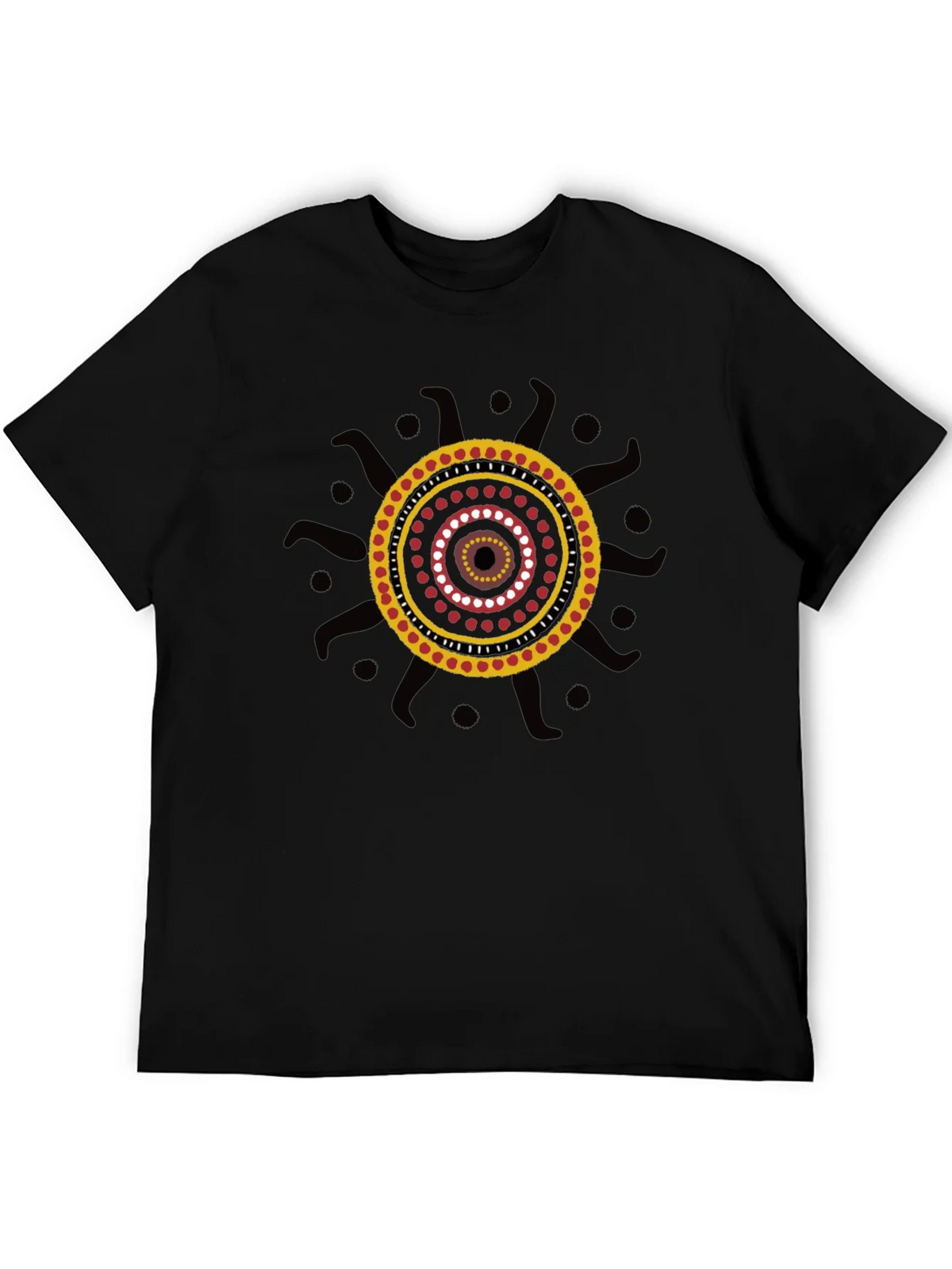 Aboriginal Art Black T-Shirt product image 5