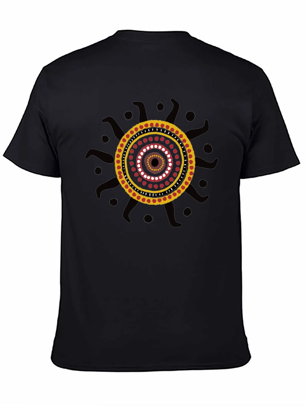 Aboriginal Art Black T-Shirt product image 4
