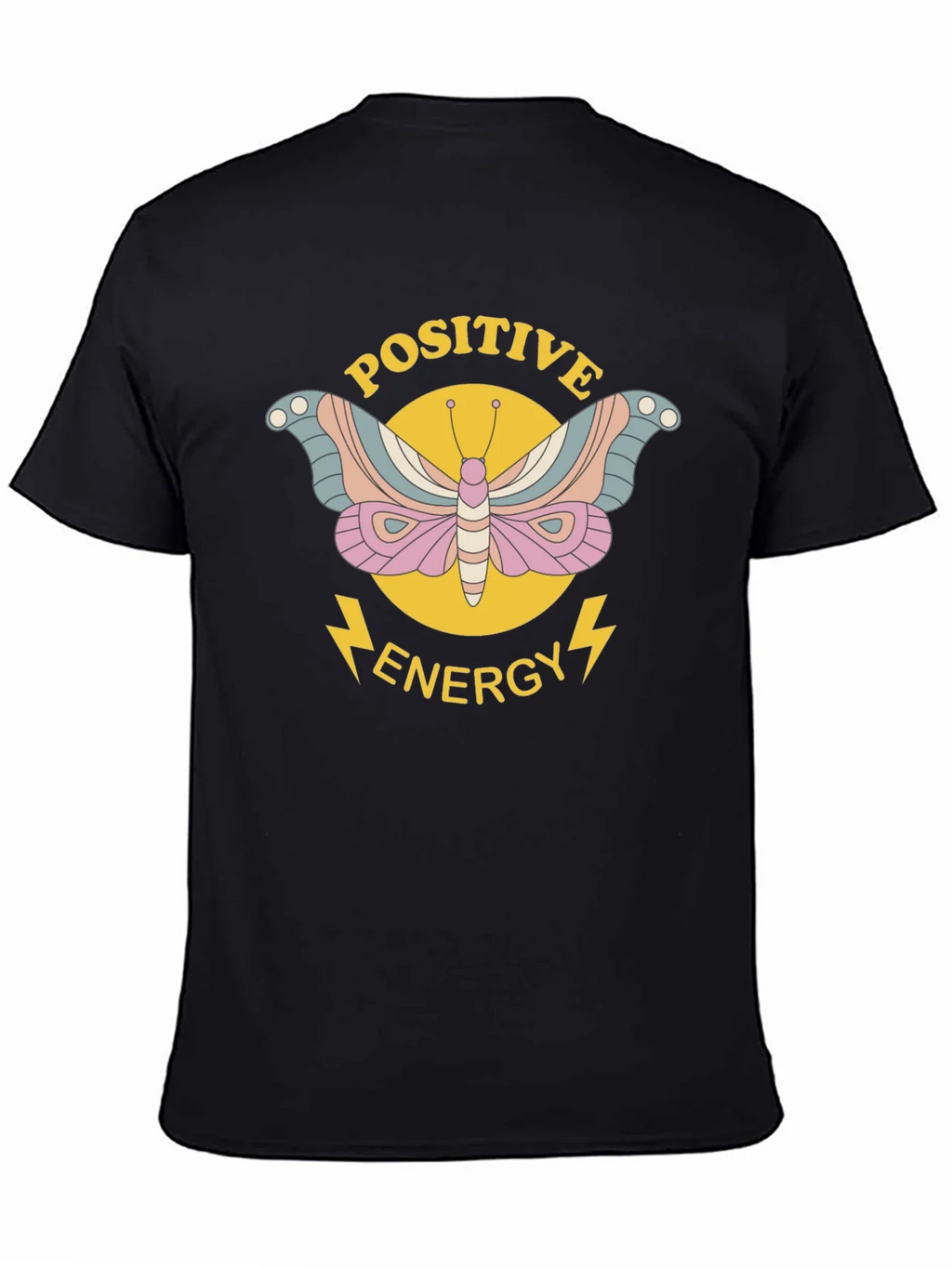 Positive Energy Butterfly Graphic Tee - Black product image 4
