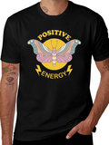 Positive Energy Butterfly Graphic Tee - Black product image 1