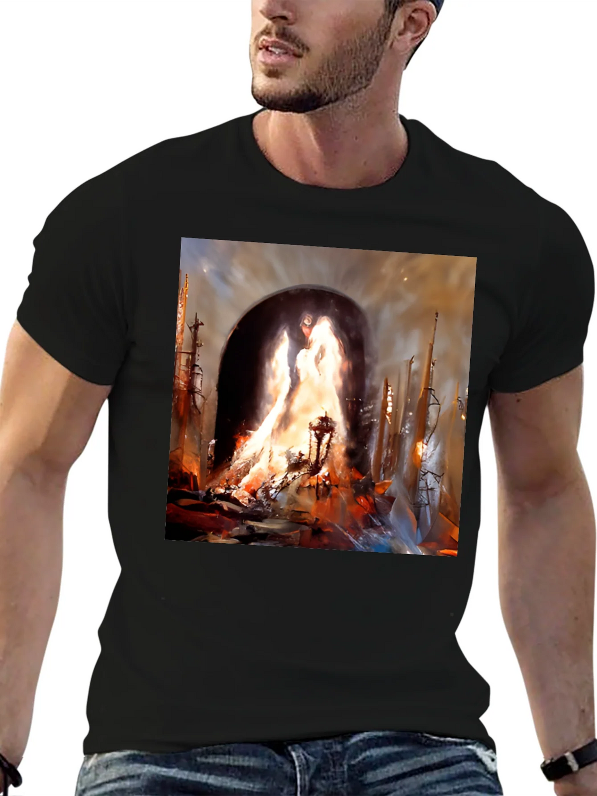 Inferno Portal Black Graphic Tee product image 6
