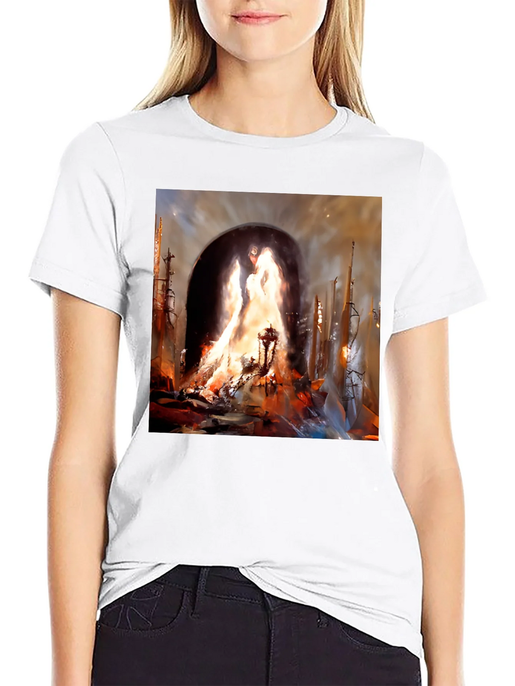 Inferno Portal Black Graphic Tee product image 8