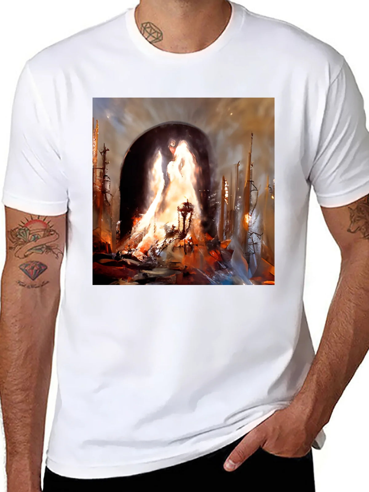 Inferno Portal Black Graphic Tee product image 7
