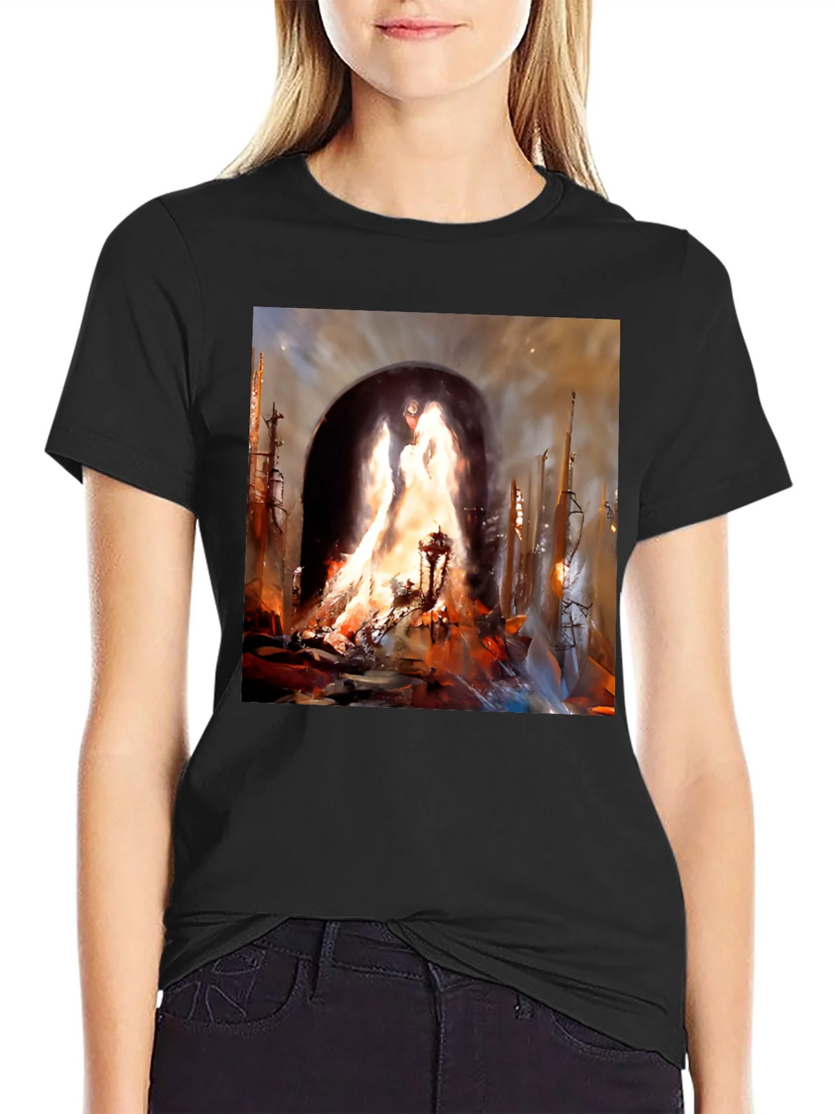Inferno Portal Black Graphic Tee product image 2