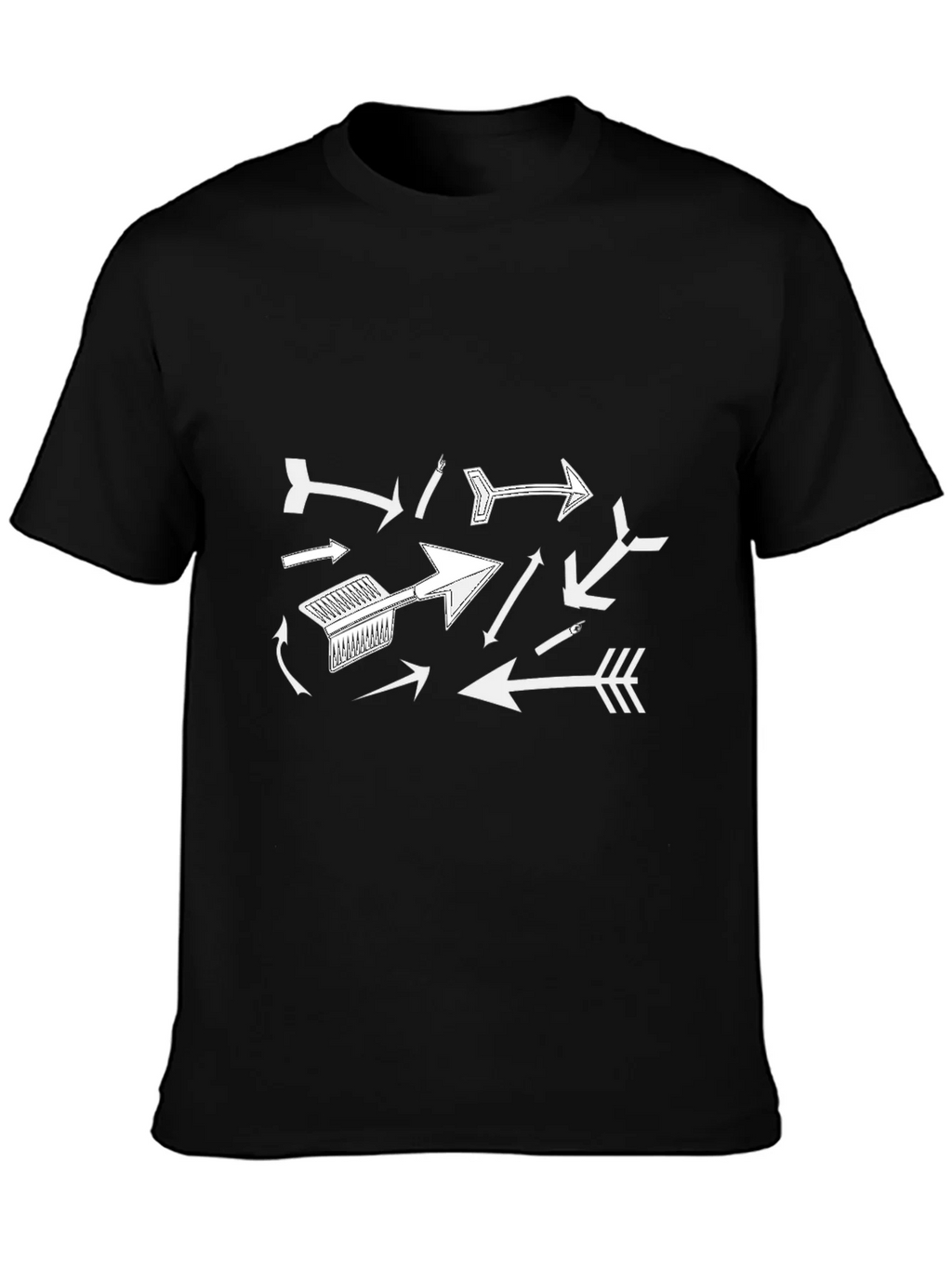 Arrow Graphic Print Black T-Shirt product image 3