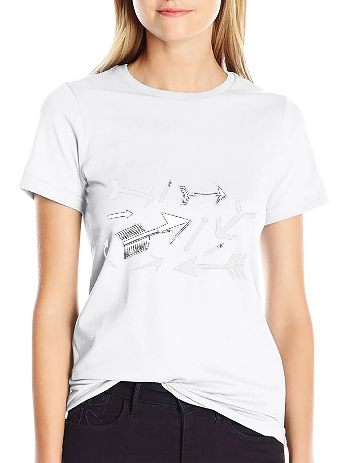 Arrow Graphic Print Black T-Shirt product image 8