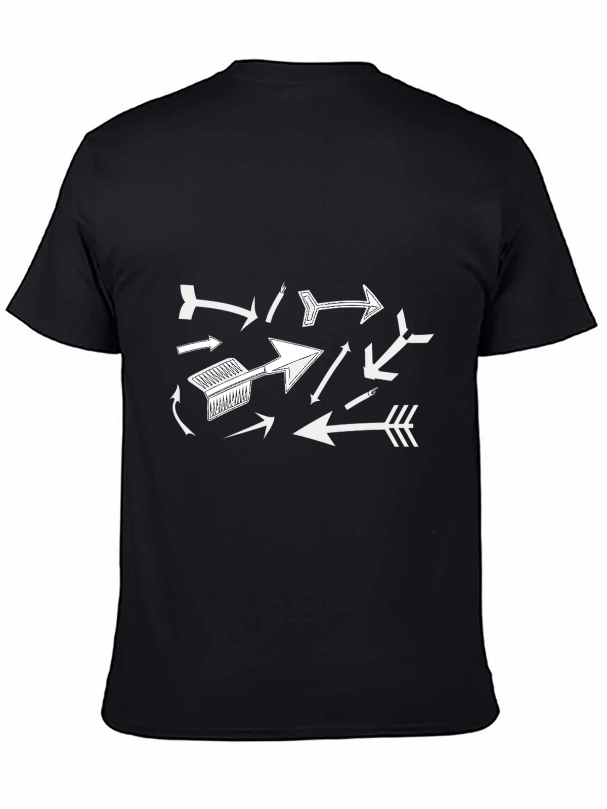 Arrow Graphic Print Black T-Shirt product image 4
