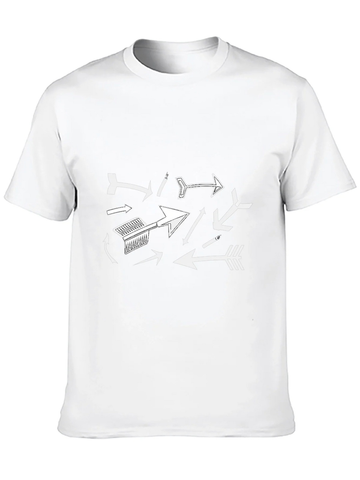 Arrow Graphic Print Black T-Shirt product image 9