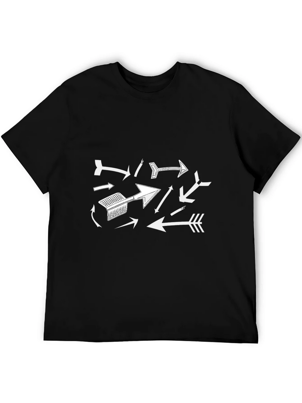Arrow Graphic Print Black T-Shirt product image 5