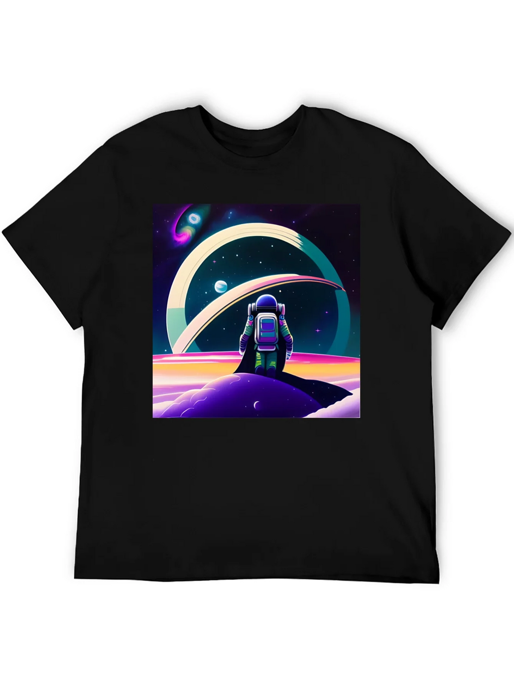 Astronaut Outer Space T-Shirt - Graphic Tee product image 5