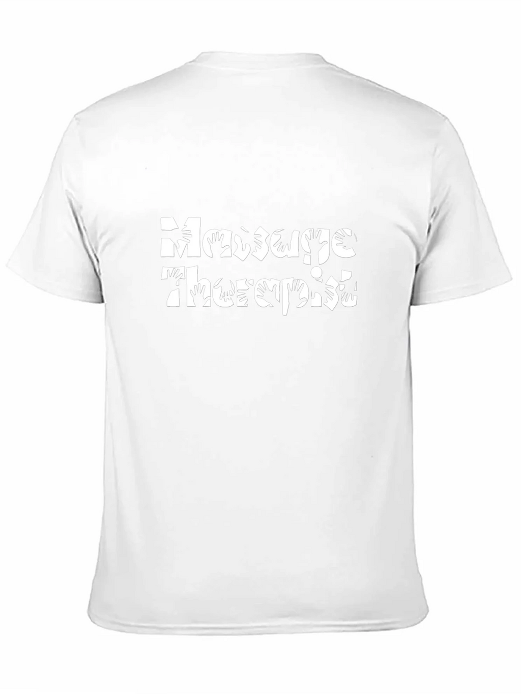 Massage Therapist Hand Design Black T-Shirt product image 10
