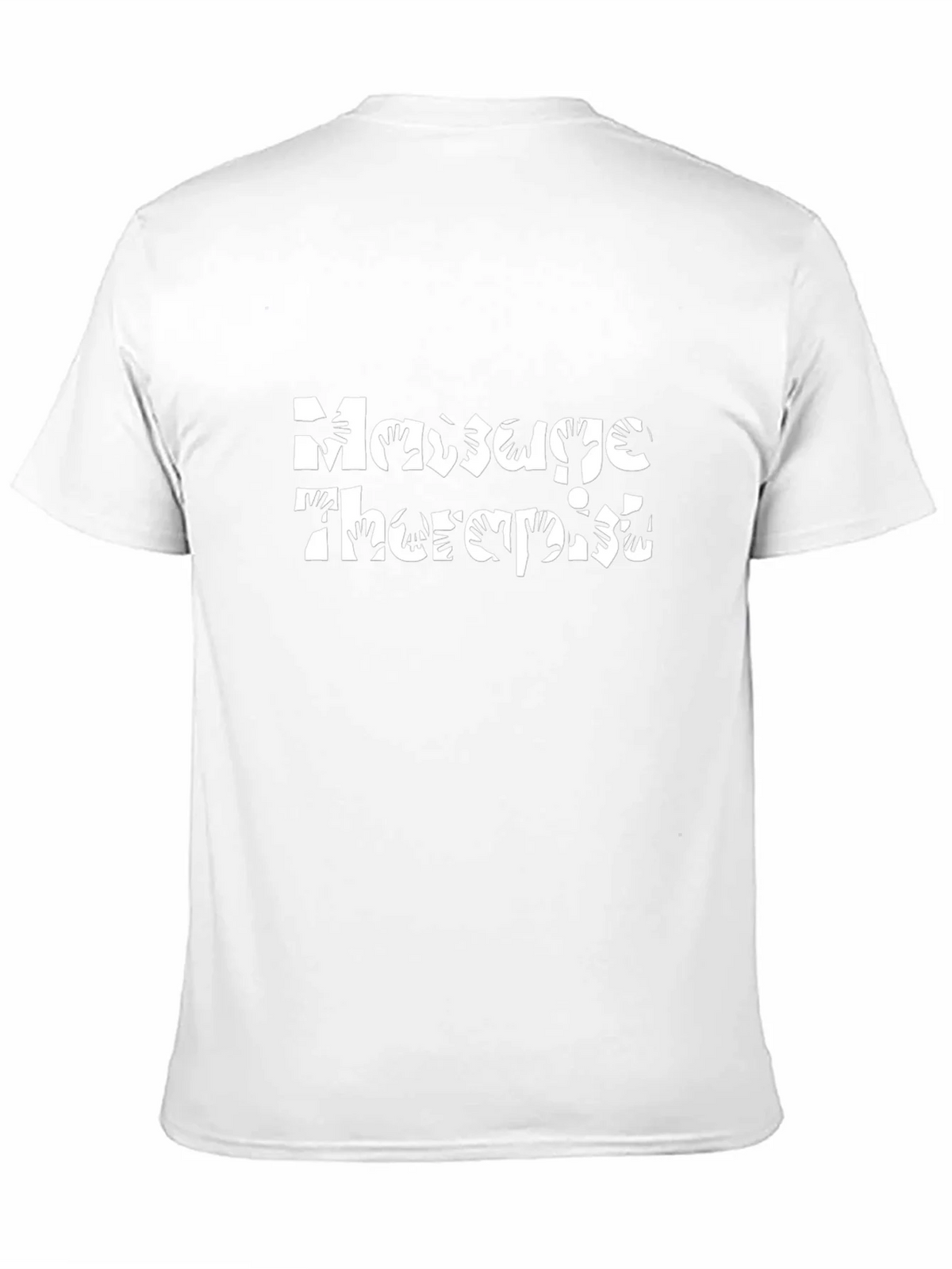Massage Therapist Hand Design Black T-Shirt product image 10