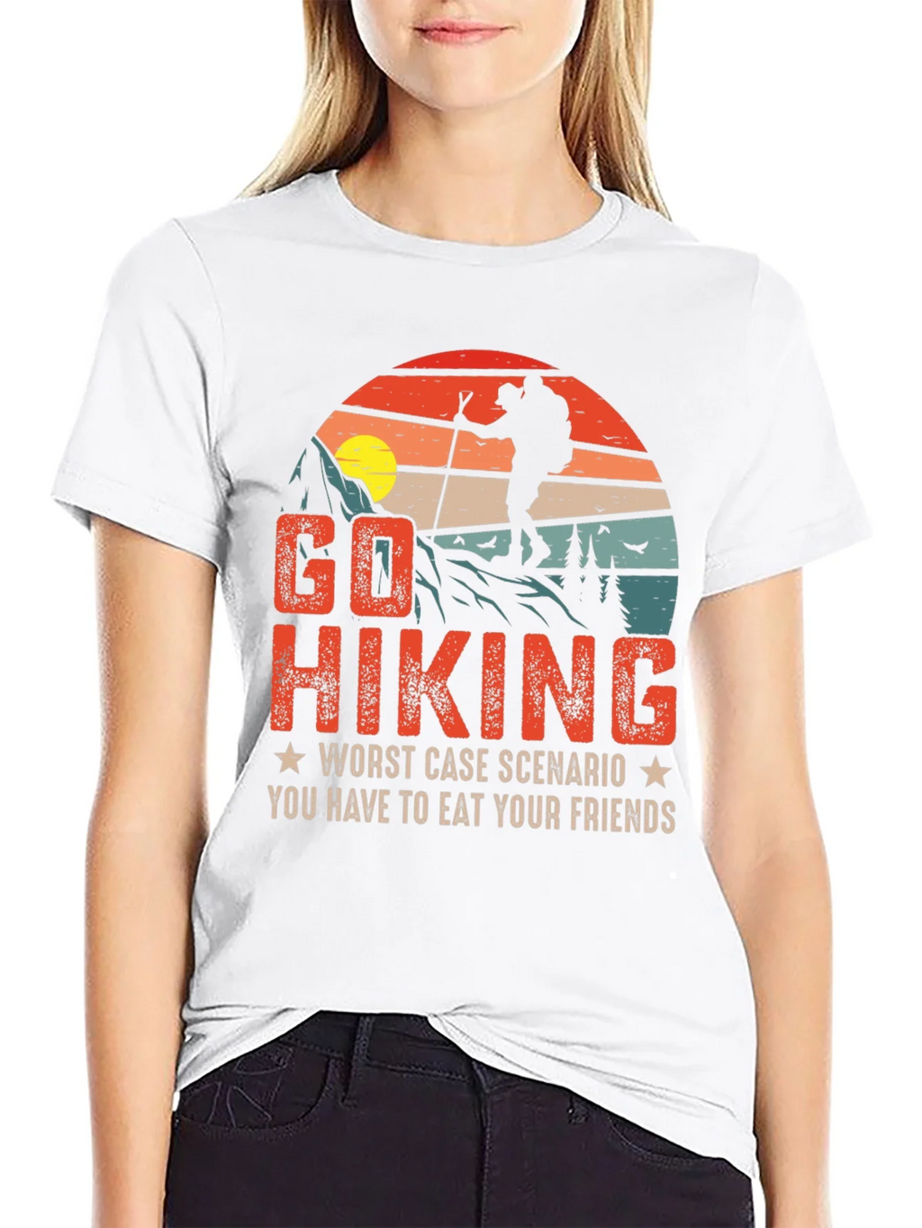 Go Hiking Funny Graphic T-Shirt product image 8