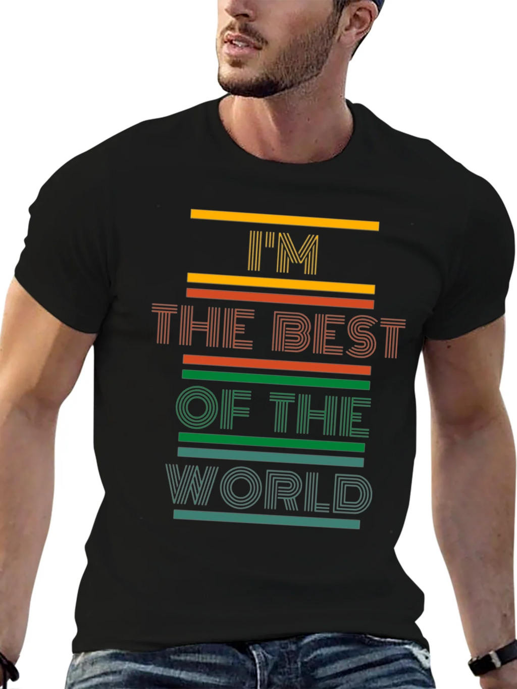 Im The Best Of World Mens Graphic Tee product image 6