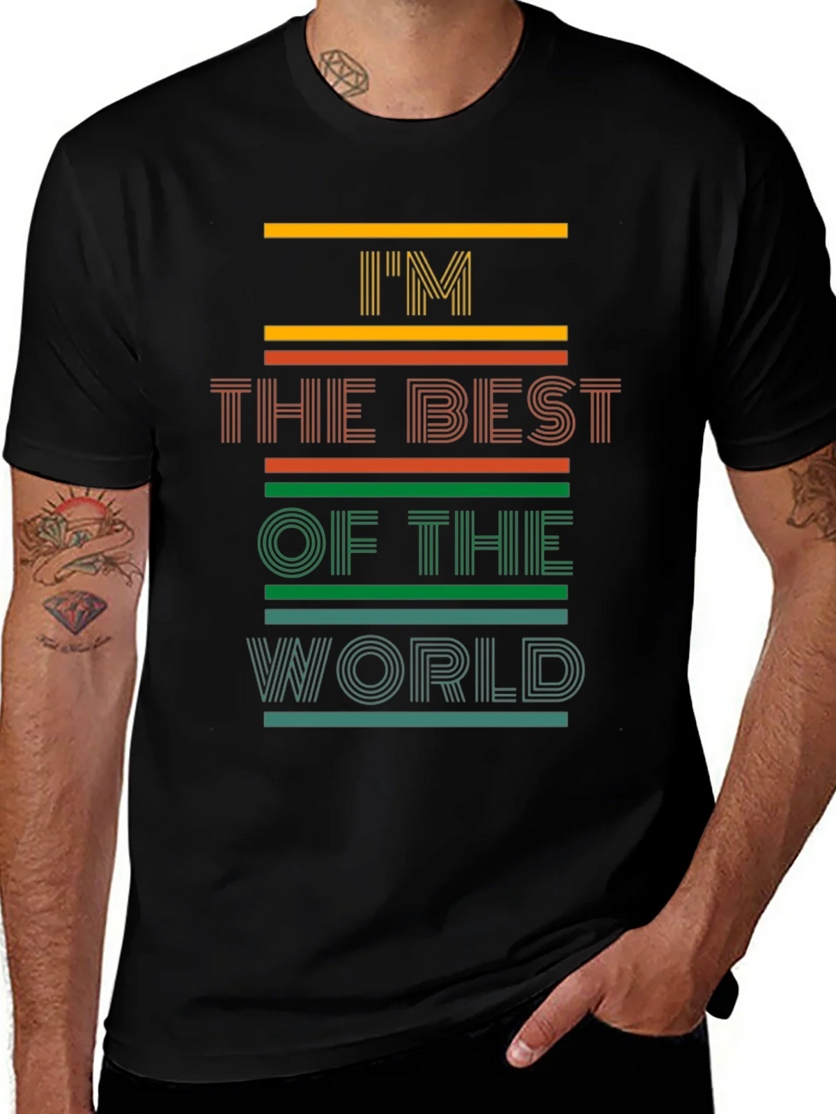 Im The Best Of World Mens Graphic Tee product image 1