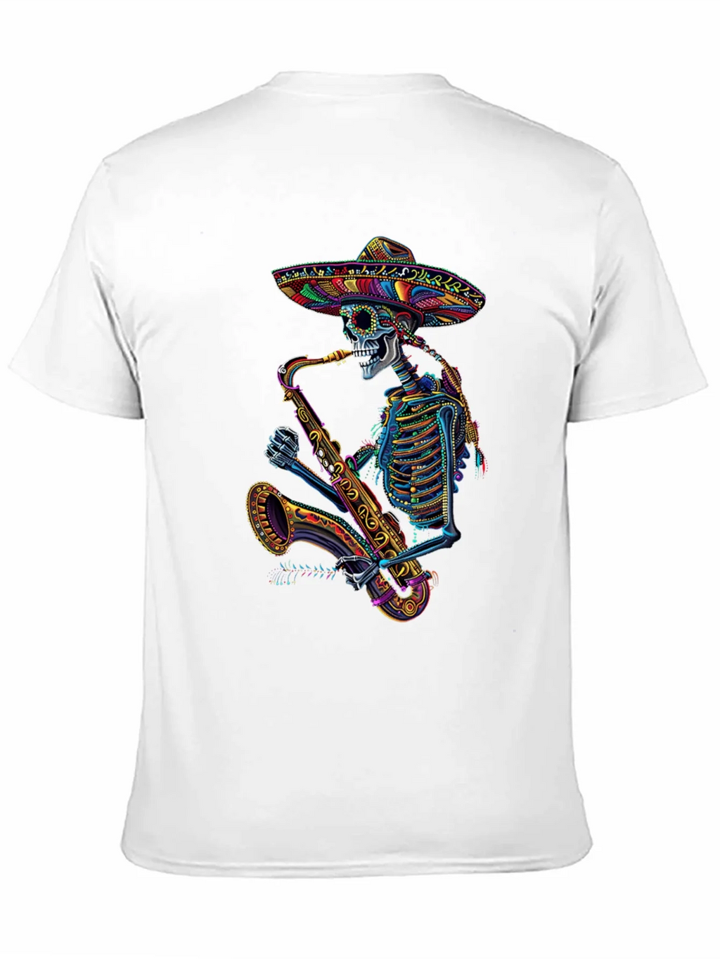 Skeleton Sax Player Graphic Tee product image 10