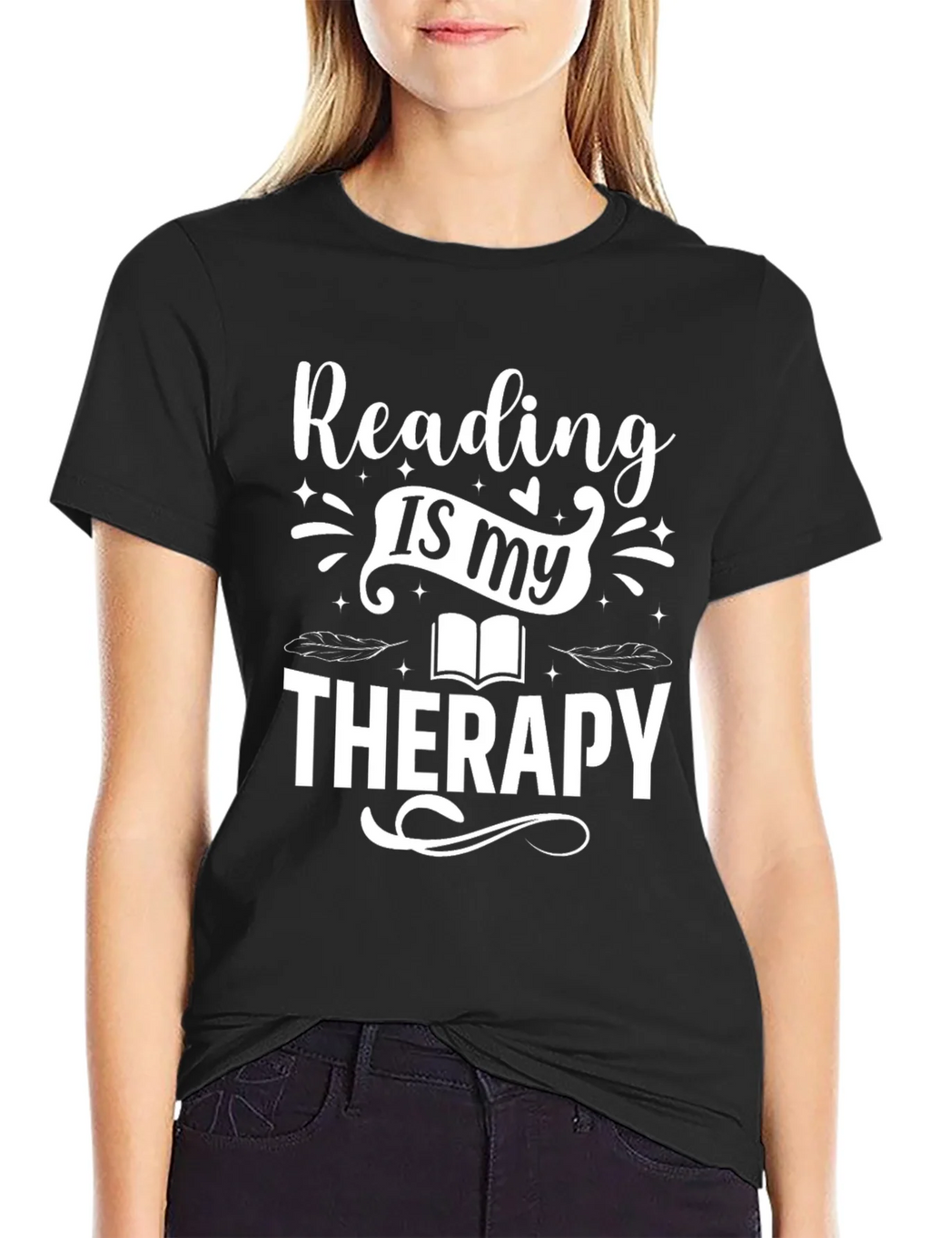 Reading Is My Therapy T-Shirt product image 2