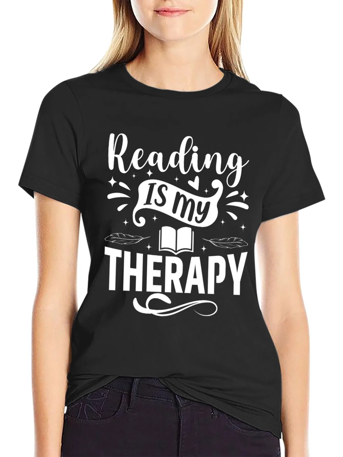 Reading Is My Therapy T-Shirt product image 2