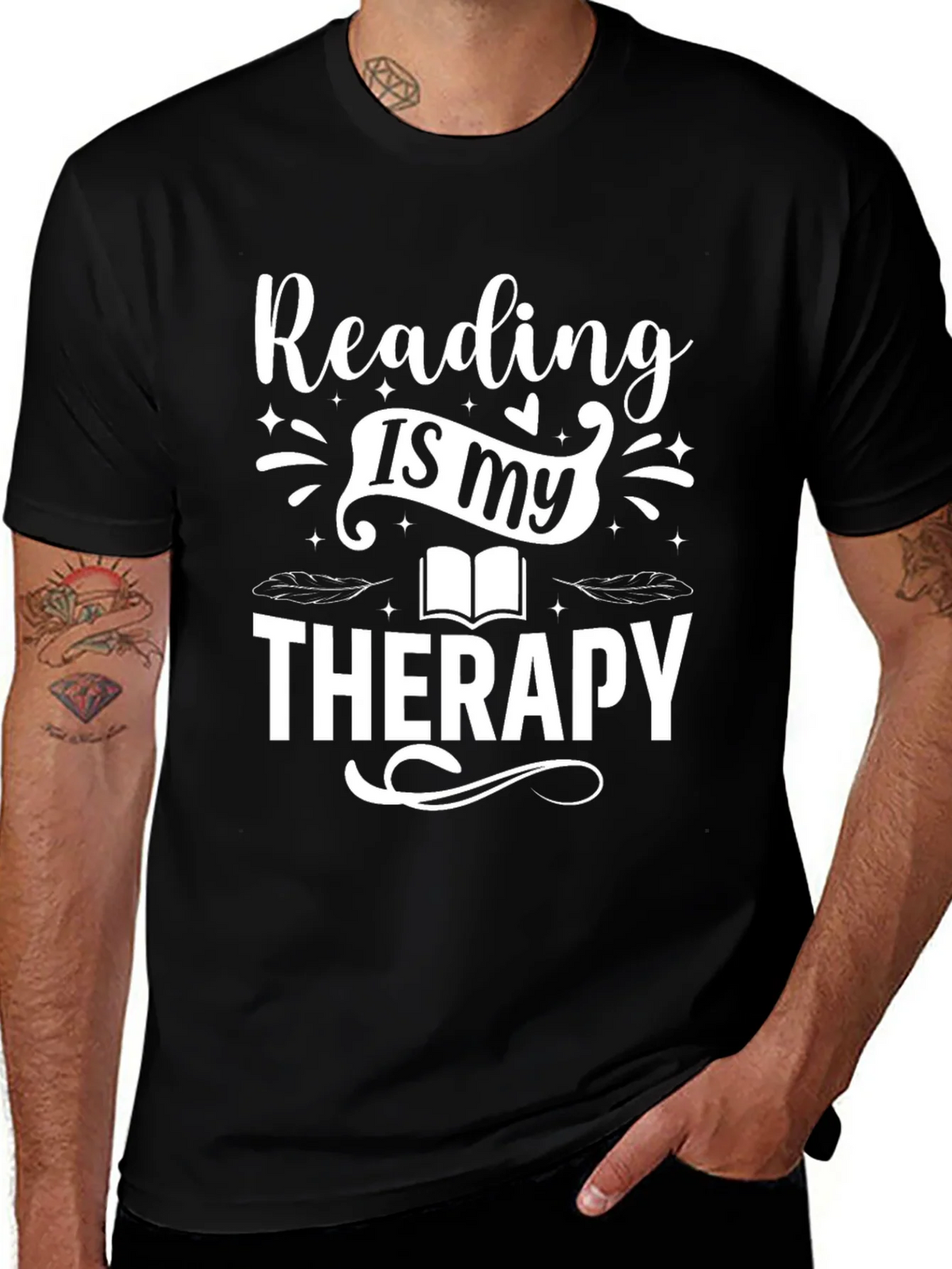 Reading Is My Therapy T-Shirt product image 1
