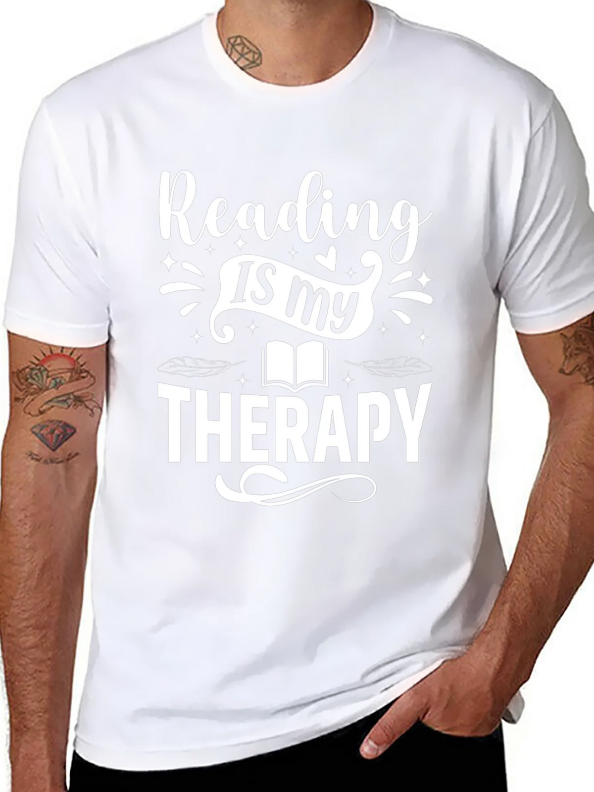 Reading Is My Therapy T-Shirt product image 7