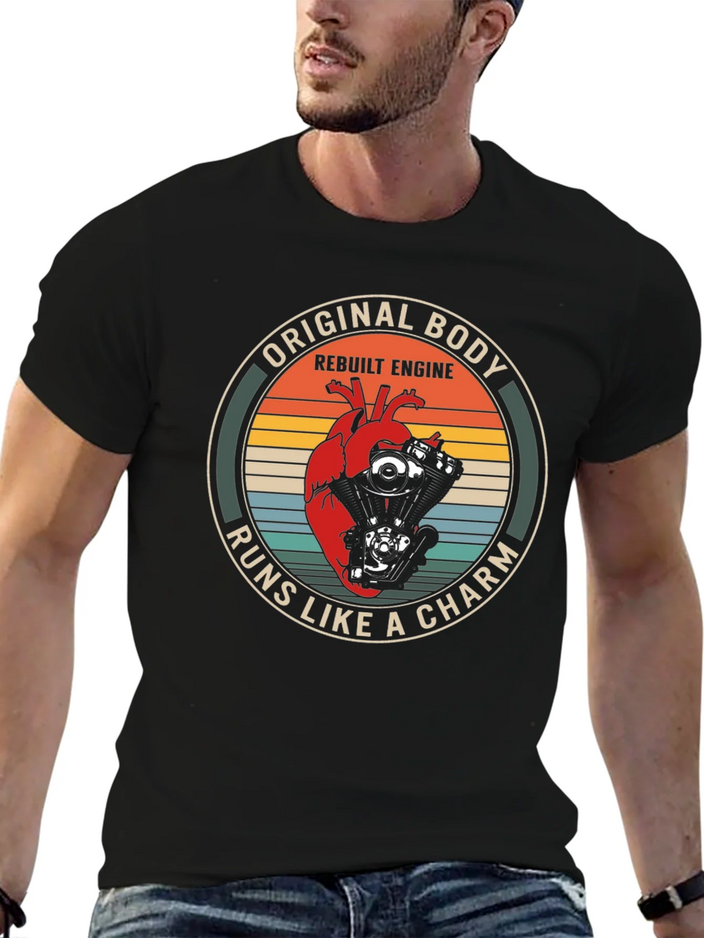 Original Body Rebuilt Engine Graphic Tee product image 6