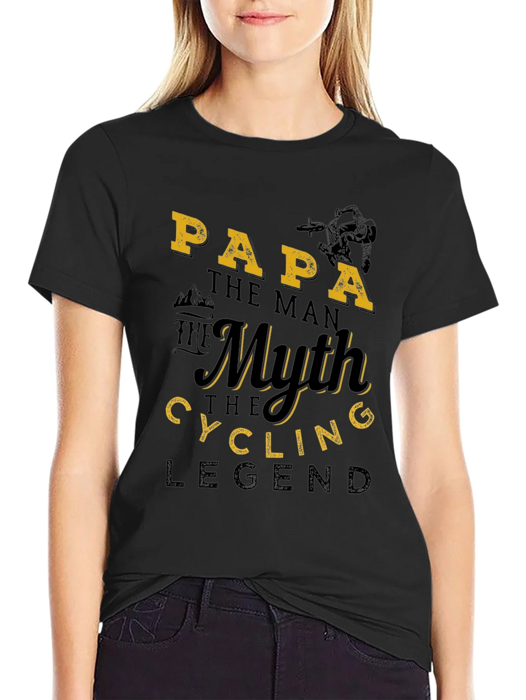 Papa Cycling Legend T-Shirt - Gift for Cyclists product image 2