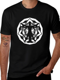 Geometric Silhouette Graphic Black T-Shirt product image 1