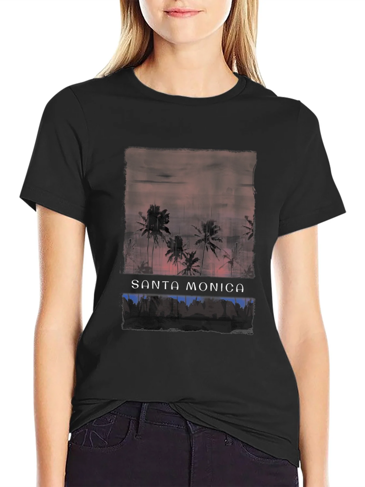 Santa Monica Palm Tree Graphic Tee product image 2