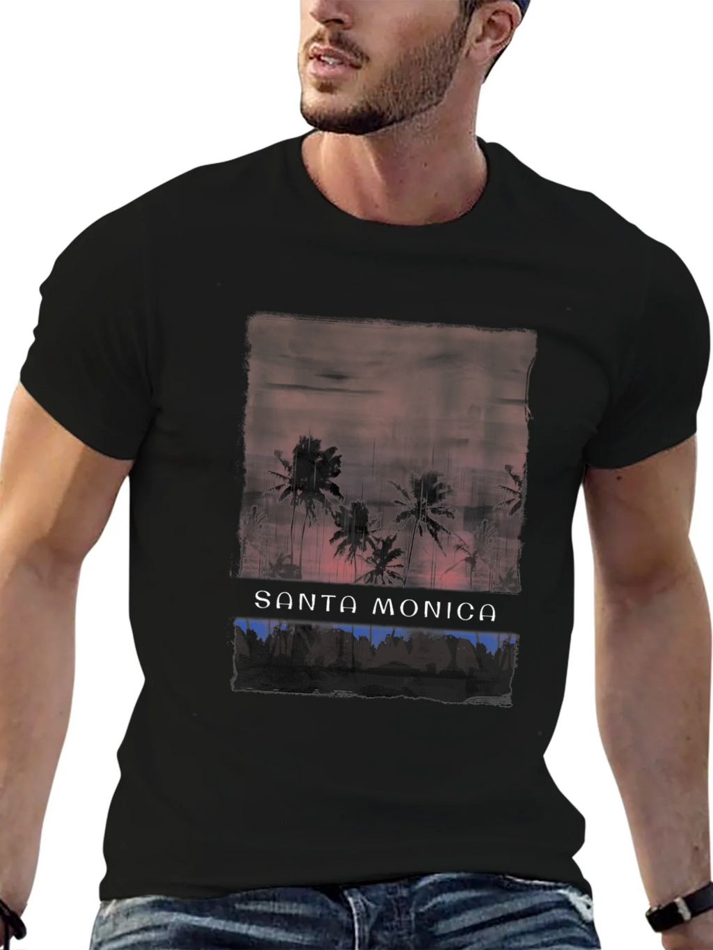 Santa Monica Palm Tree Graphic Tee product image 6