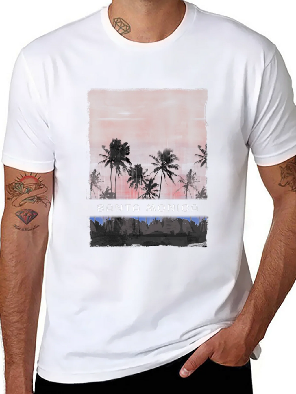 Santa Monica Palm Tree Graphic Tee product image 7