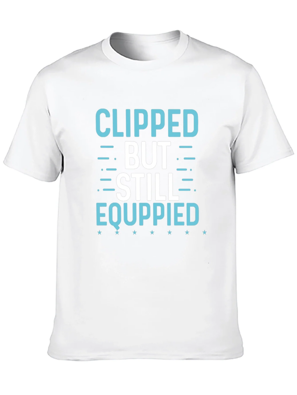 Clipped But Still Equippied Black Graphic Tee product image 9