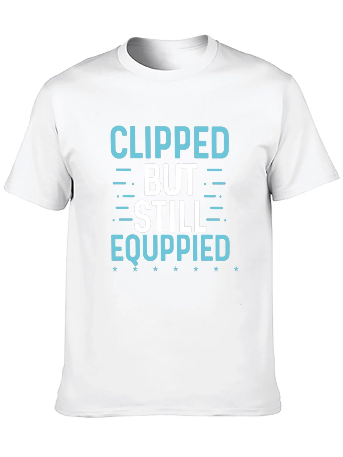 Clipped But Still Equippied Black Graphic Tee product image 9