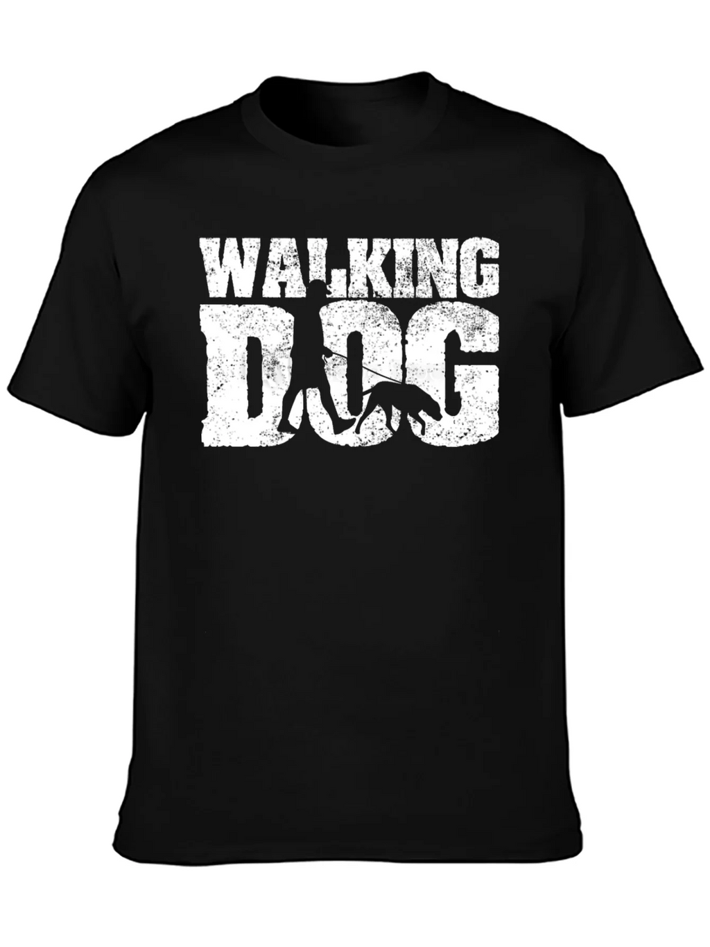 Walking Dog T-Shirt - Black Graphic Tee product image 3