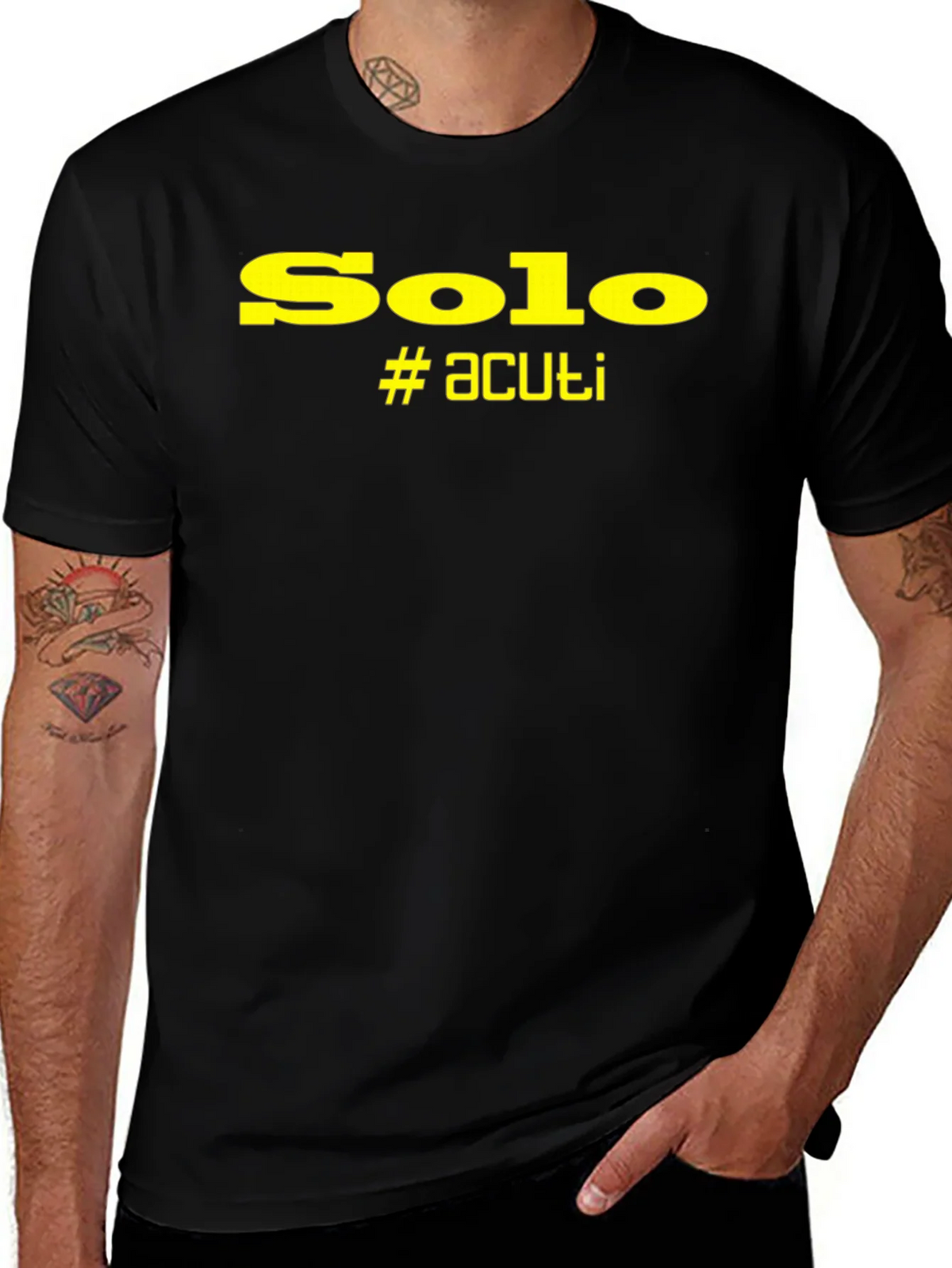 Solo #acuti Black Graphic T-Shirt product image 1