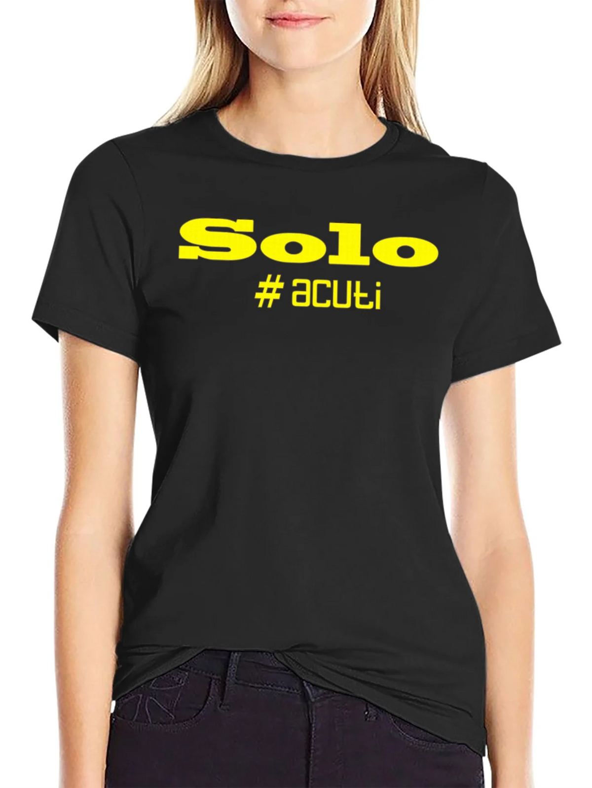 Solo #acuti Black Graphic T-Shirt product image 2