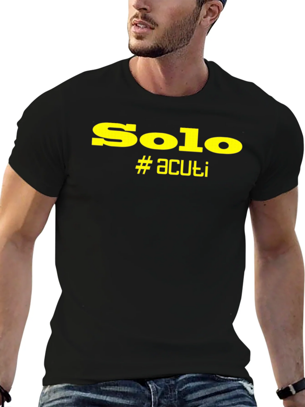 Solo #acuti Black Graphic T-Shirt product image 6