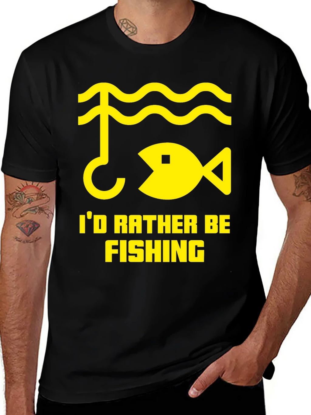 Id Rather Be Fishing T-Shirt - Angler Gift product image 1
