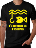 Id Rather Be Fishing T-Shirt - Angler Gift product image 1