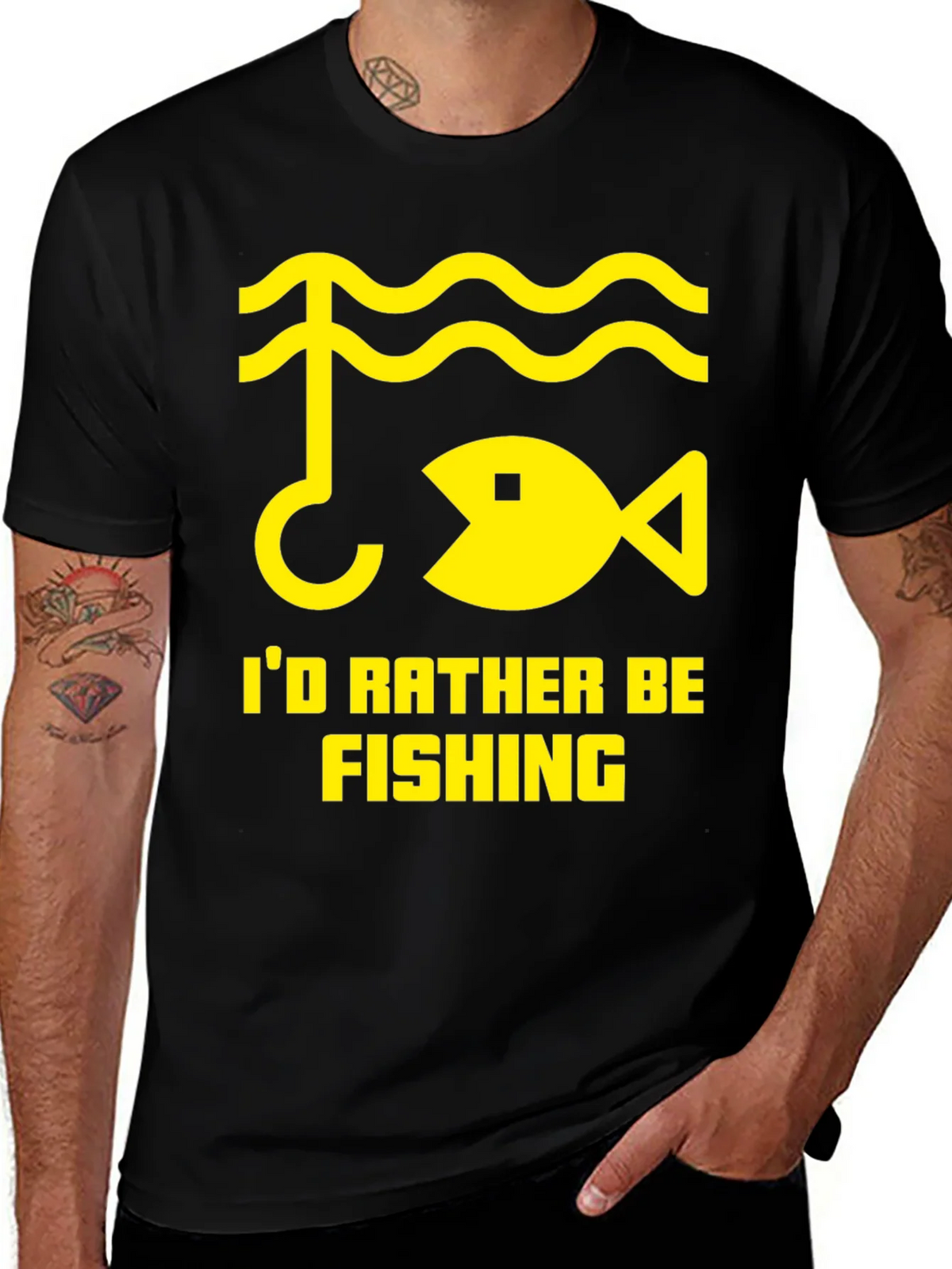 Id Rather Be Fishing T-Shirt - Angler Gift product image 1